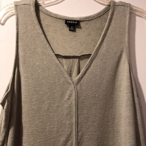 Torrid size 0 sage knit top. - Picture 2 of 4